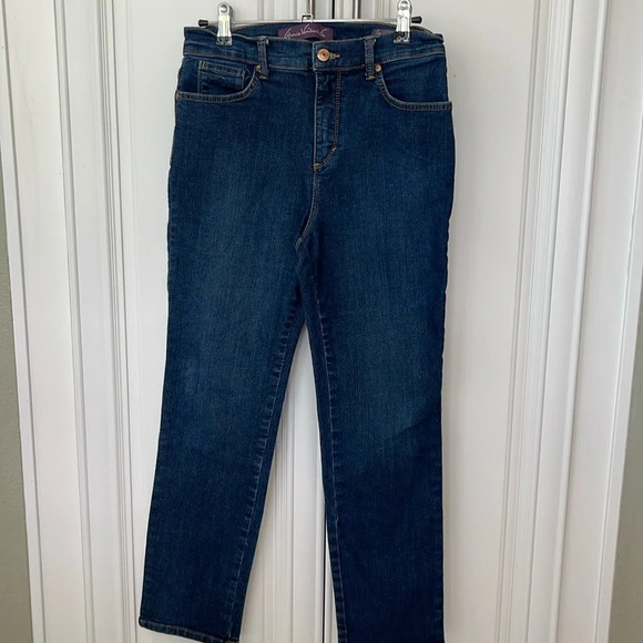 Gloria Vanderbilt blue denim jeans pants size 6p petite Amanda high rise - Picture 1 of 10
